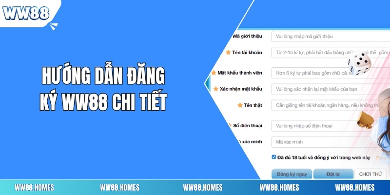 Hướng dẫn đăng ký ww88 chi tiết